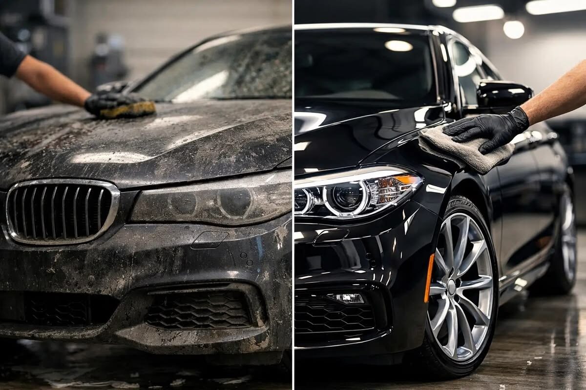 Audi vorher/nachher nach der Signature-Aufbereitung
